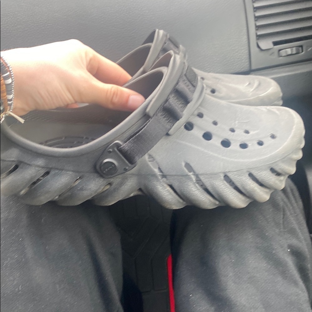 Men’s echo croc clogs black